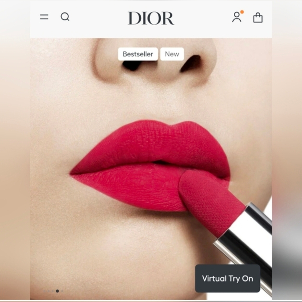 NWT Dior Red Rouge Lipstick 760 with Bag Charm Accessory Carry-on - Picture 6 of 13